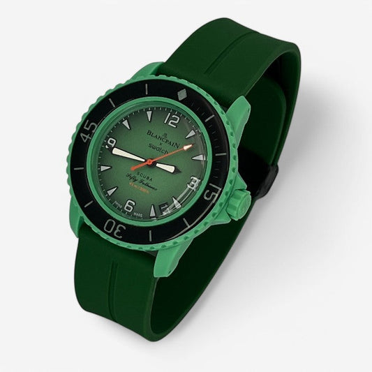Bracelet Blancpain x Swatch en Caoutchouc à Clips