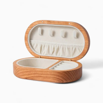 Petite Boîte À Bijoux En Bois De Voyage