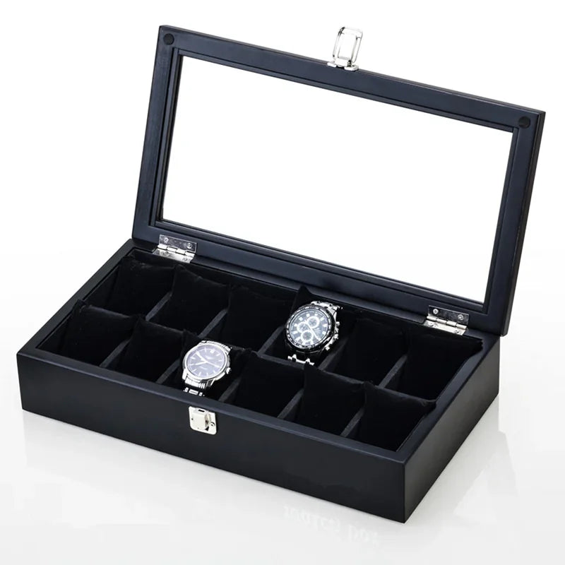 Boite à montre - Noir corbeau de Luxe Grandiose