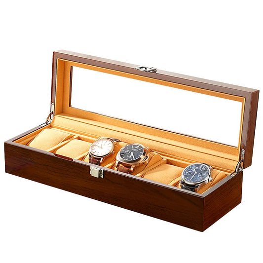 Boite à montre - velours clair Classique
