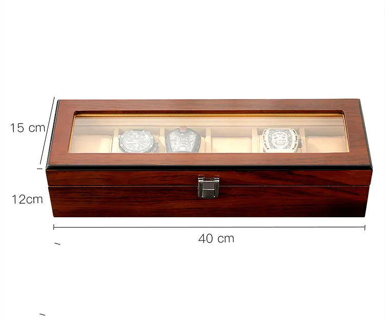 Boite à montre - velours clair Classique