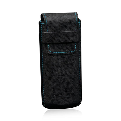 Boite à Montre - Etui Saffiano Bleu