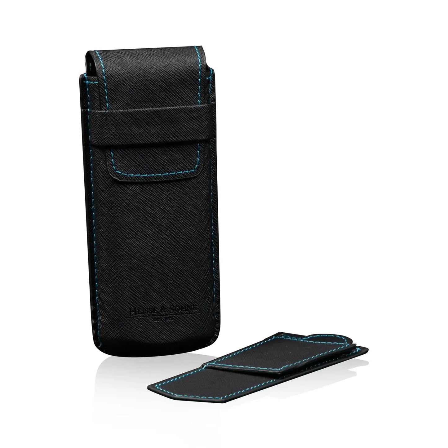 Boite à Montre - Etui Saffiano Bleu