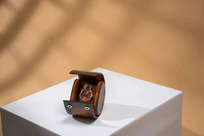 Boite à Montre - Galata Parchemin Platine Tan Solo