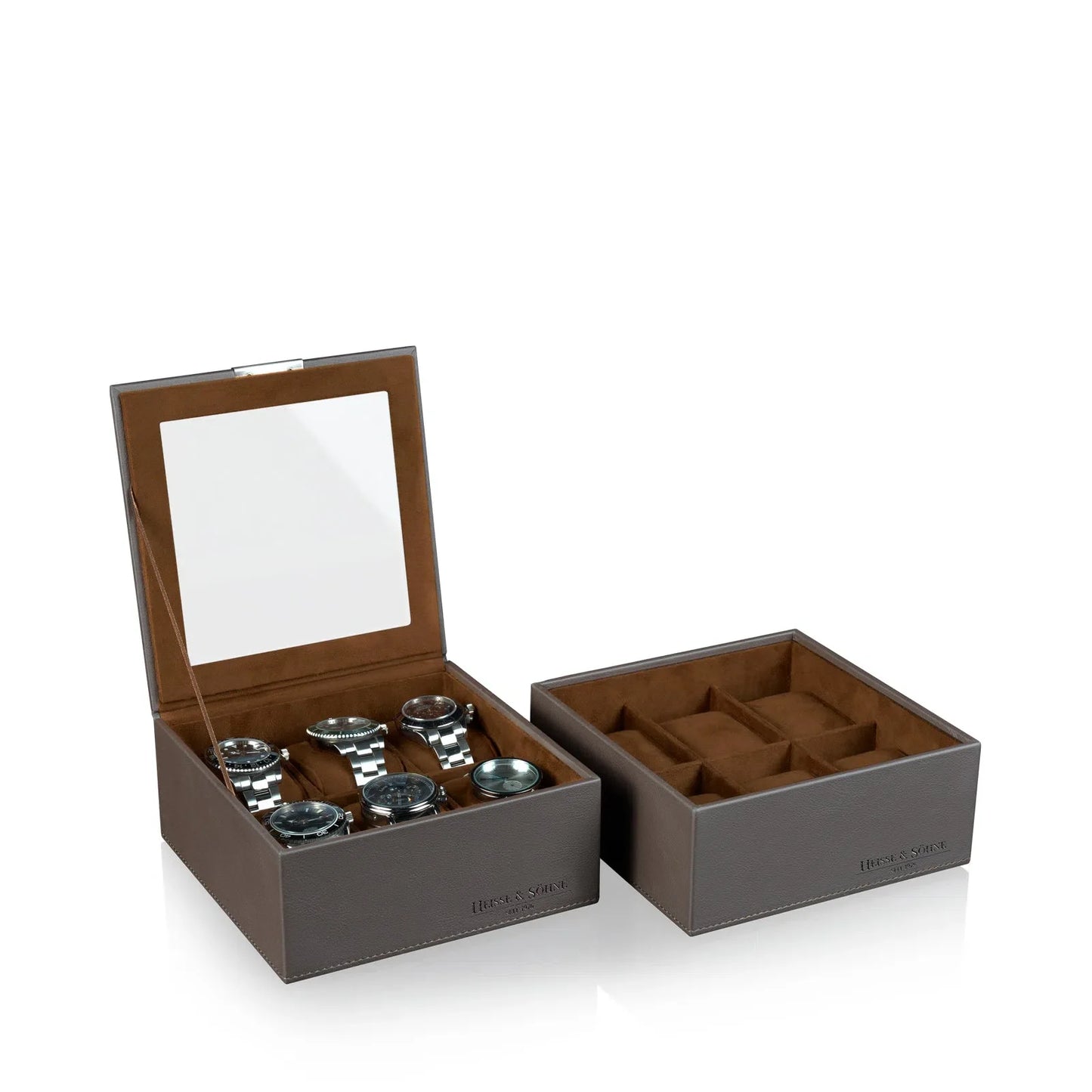 Boite à Montre - Heisse Double L Braun