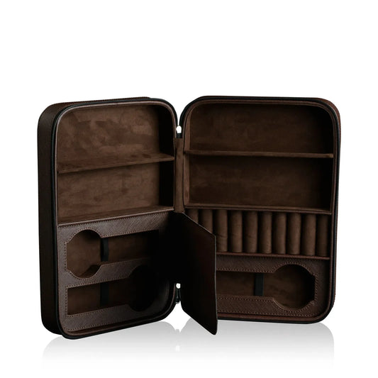 Boite à Montre - Lifestyle Saffiano Braun