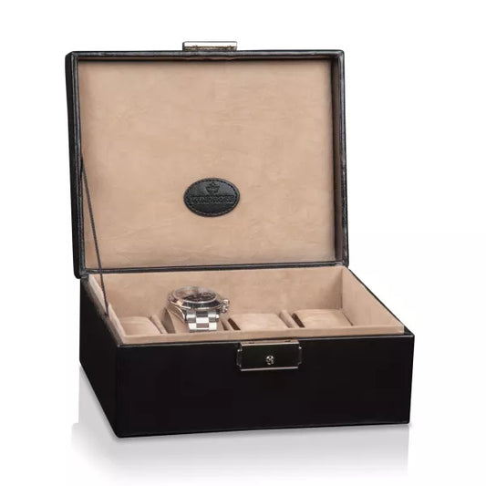Boite à Montre - Merino 8 montres Noir