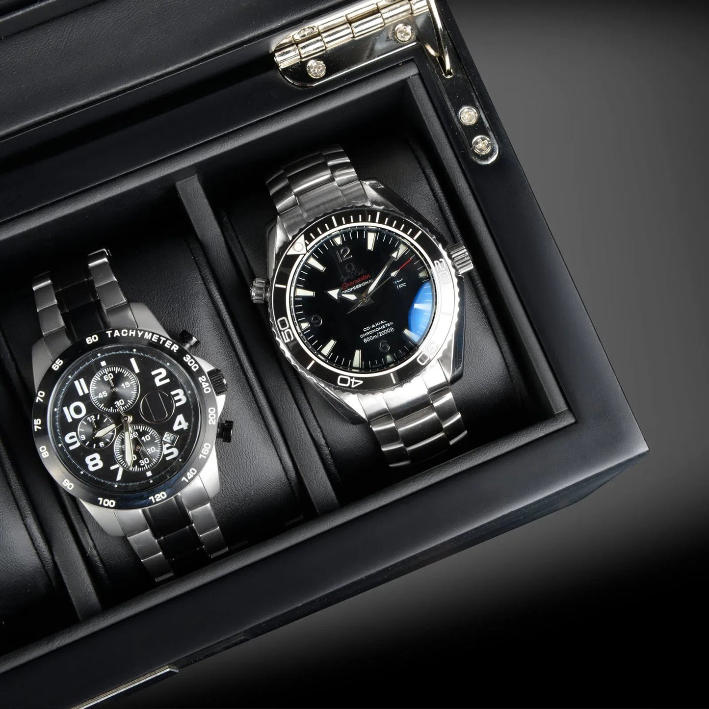 Boite à Montre - Monteray 5 Montres Noir Satin