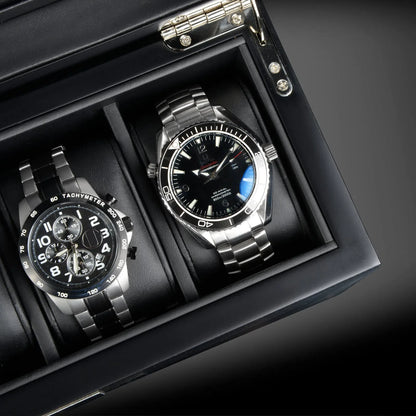 Boite à Montre - Monteray 5 Montres Noir Satin