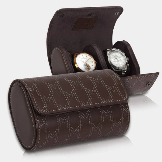 Boite à Montre - OPTIMUS 2 Montres Marron / Blanc