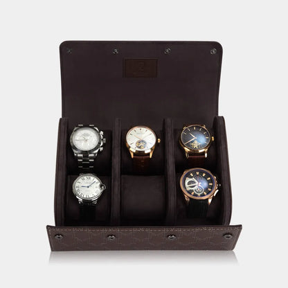 Boite à Montre - OPTIMUS 6 Montres Marron / Blanc