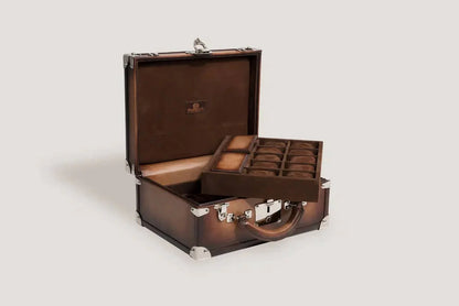 Boite à Montre - Trunk Patina Java Brown