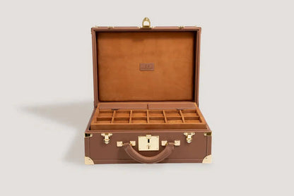 Boite à Montre - Trunk Safiano Camel