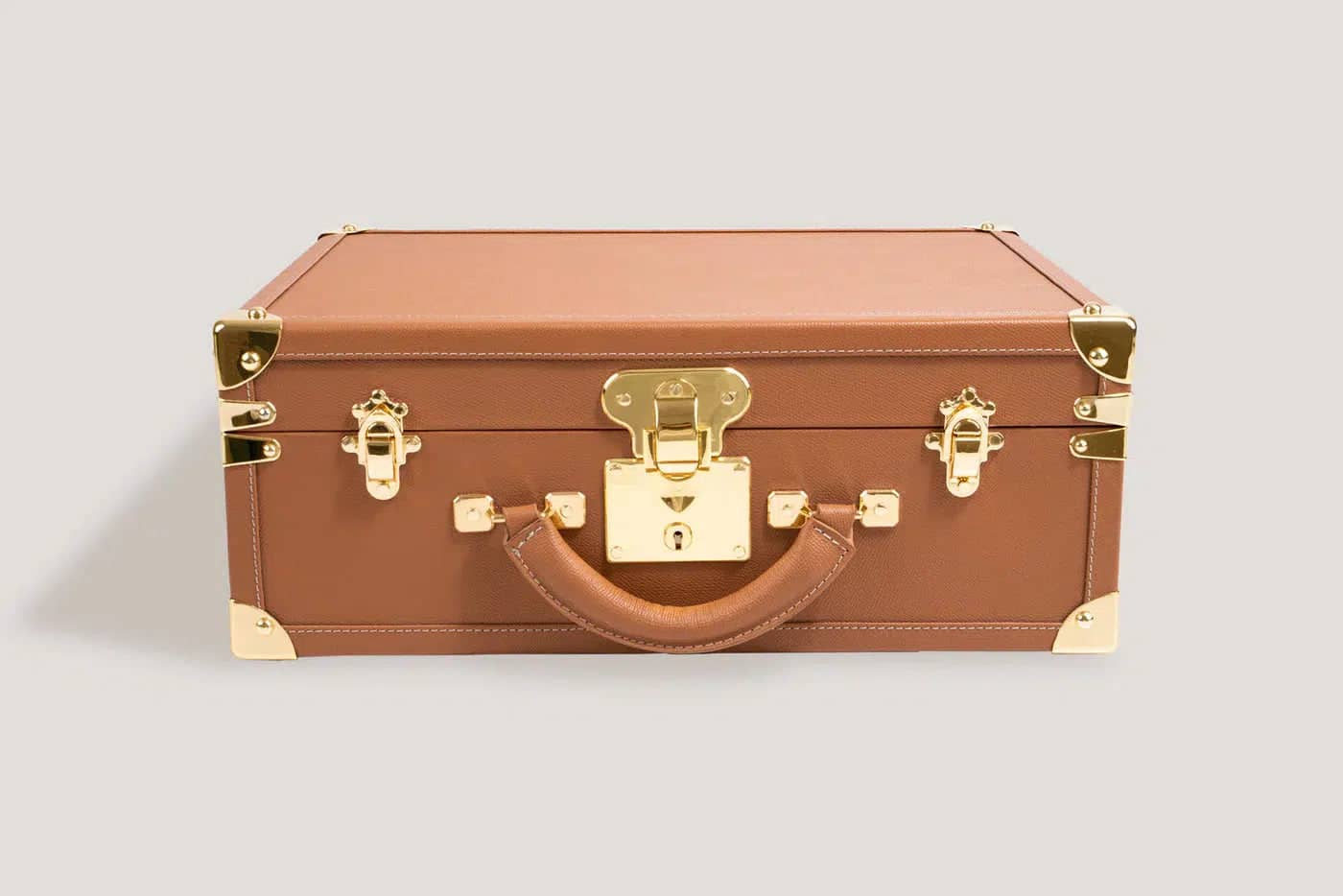 Boite à Montre - Trunk Safiano Camel