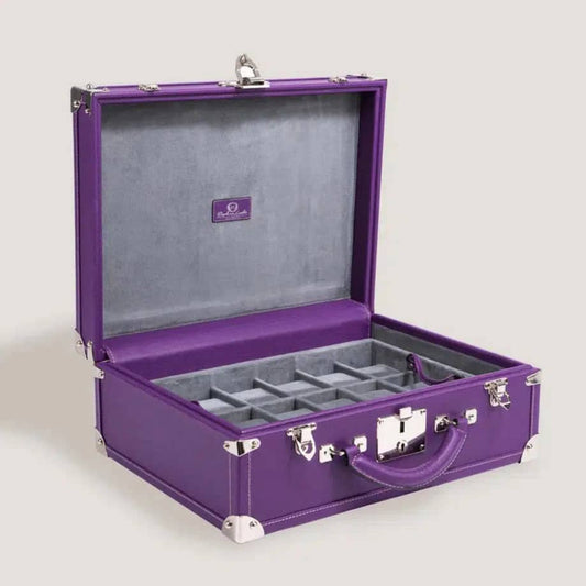 Boite à Montre - Trunk Safiano Purple