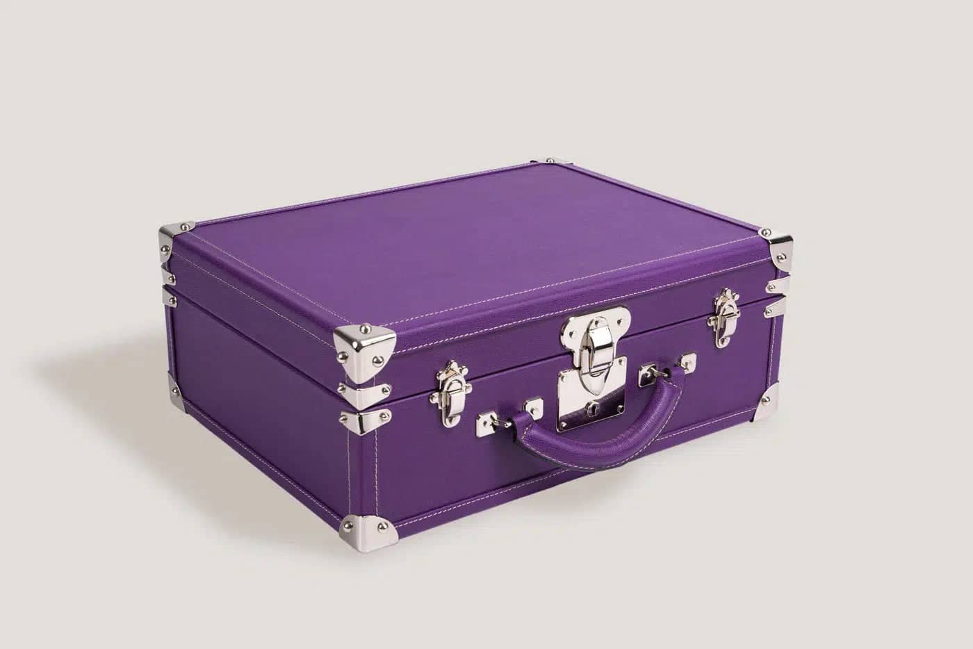 Boite à Montre - Trunk Safiano Purple