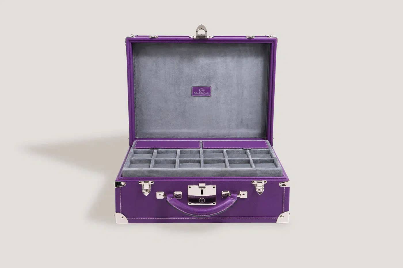 Boite à Montre - Trunk Safiano Purple
