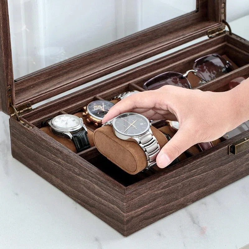 Boite à montre de rangement Style Bois