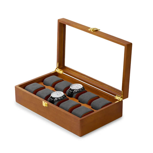 Boite pour Montre - Rustique Ardoise avec serrure