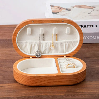 Petite Boîte À Bijoux En Bois De Voyage