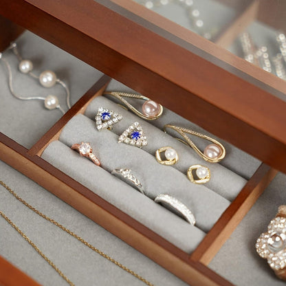 Boîte À Bijoux Vintage 3 Tiroirs