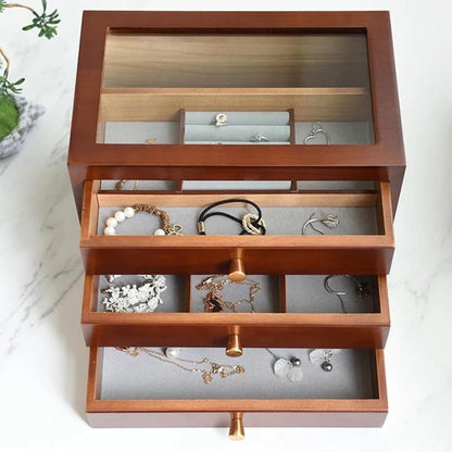 Boîte À Bijoux Vintage 3 Tiroirs