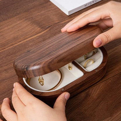 Petite Boîte À Bijoux En Bois De Voyage