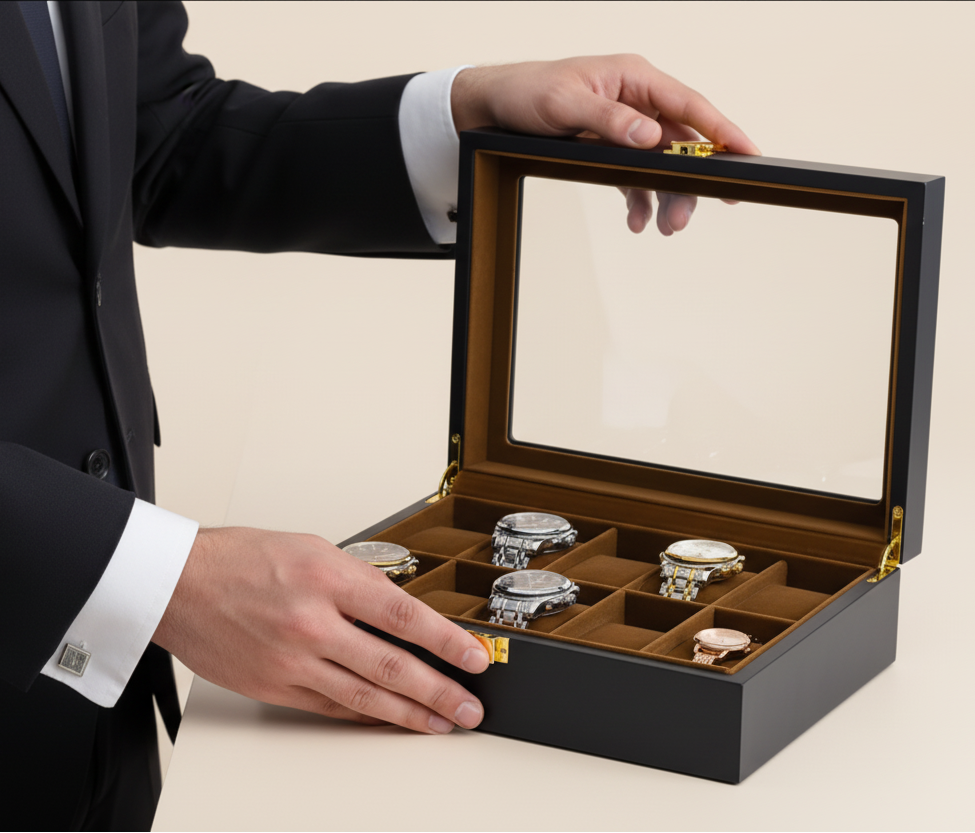 Boîte à Montres 10 places - Aurum - Maison Horloger 