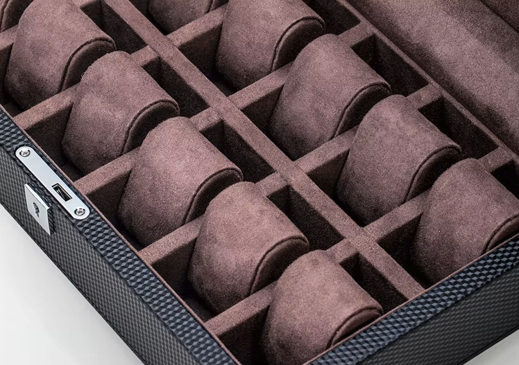 Boîte à Montre - Obsidienne Temporelle™ Bordeaux