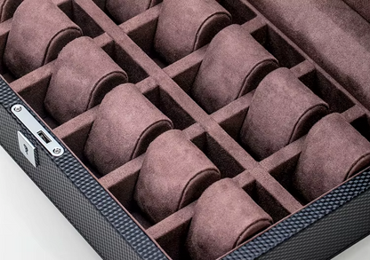 Boîte à Montre - Obsidienne Temporelle™ Bordeaux