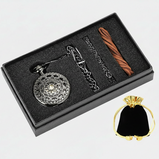 Coffret Montre à Gousset Mécanique Steampunk