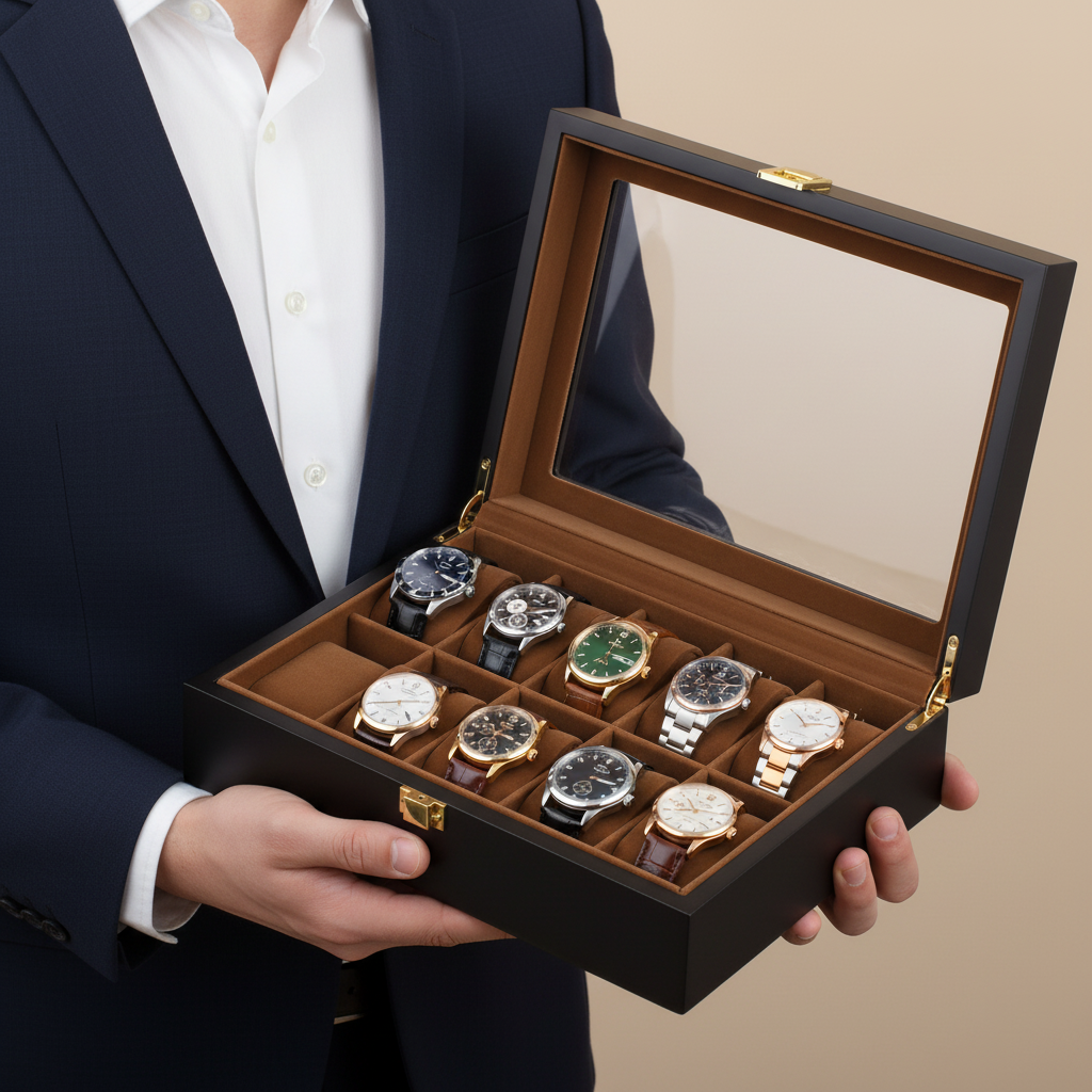 Boîte à Montres 10 places - Aurum - Maison Horloger 