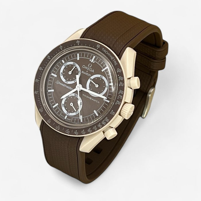 Bracelet MoonSwatch en Caoutchouc Texturé Premium Uni