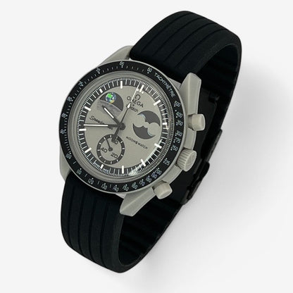 Bracelet MoonSwatch en Caoutchouc Nervuré
