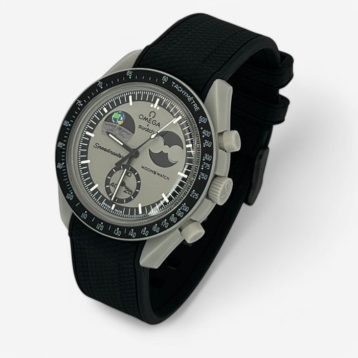Bracelet MoonSwatch en Caoutchouc Texturé Premium Uni