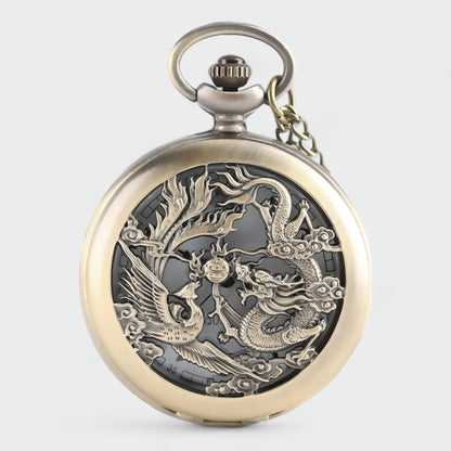 Montre gousset homme dragon 