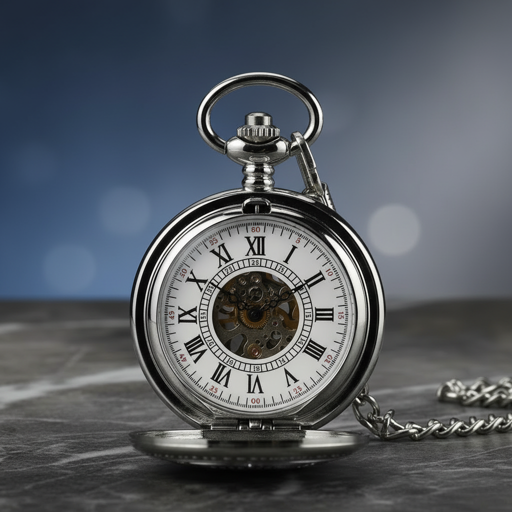 Montre à Gousset Mécanique La Royale Argent - Maison Horloger 