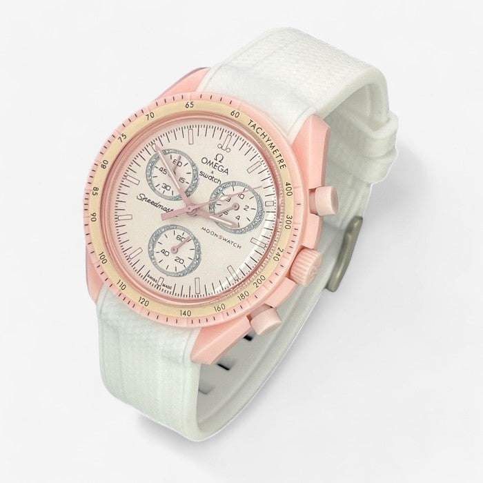Bracelet MoonSwatch en Caoutchouc Texturé Premium Uni