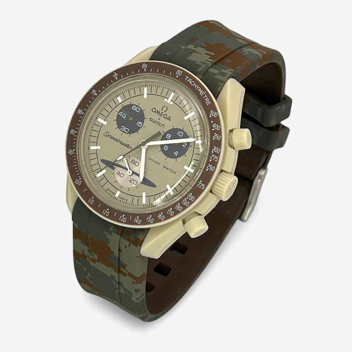 Bracelet MoonSwatch en Caoutchouc Militaire