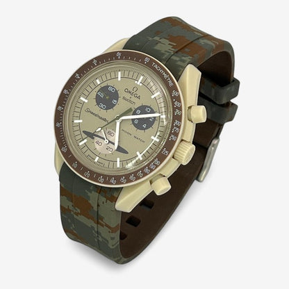 Bracelet MoonSwatch en Caoutchouc Militaire