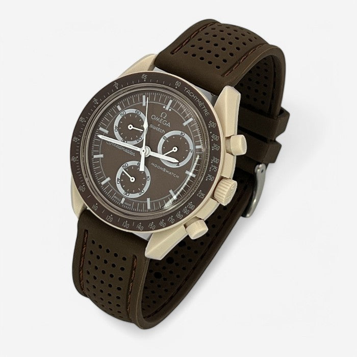 Bracelet MoonSwatch Premium en Caoutchouc Perforé