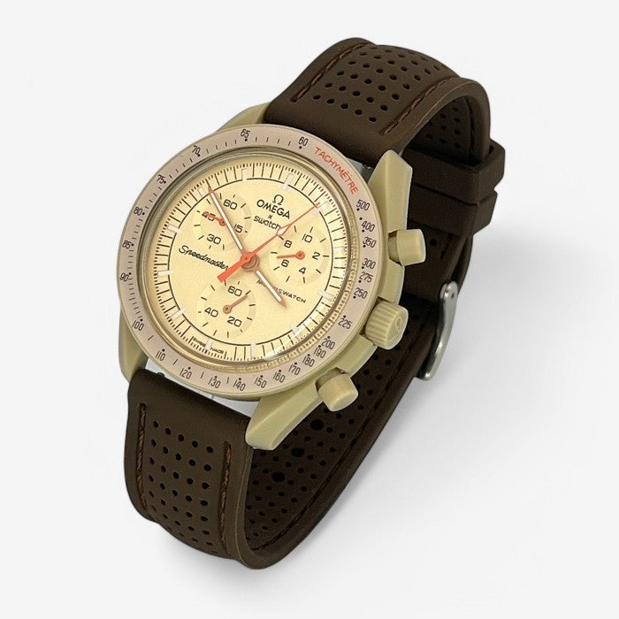 Bracelet MoonSwatch Premium en Caoutchouc Perforé