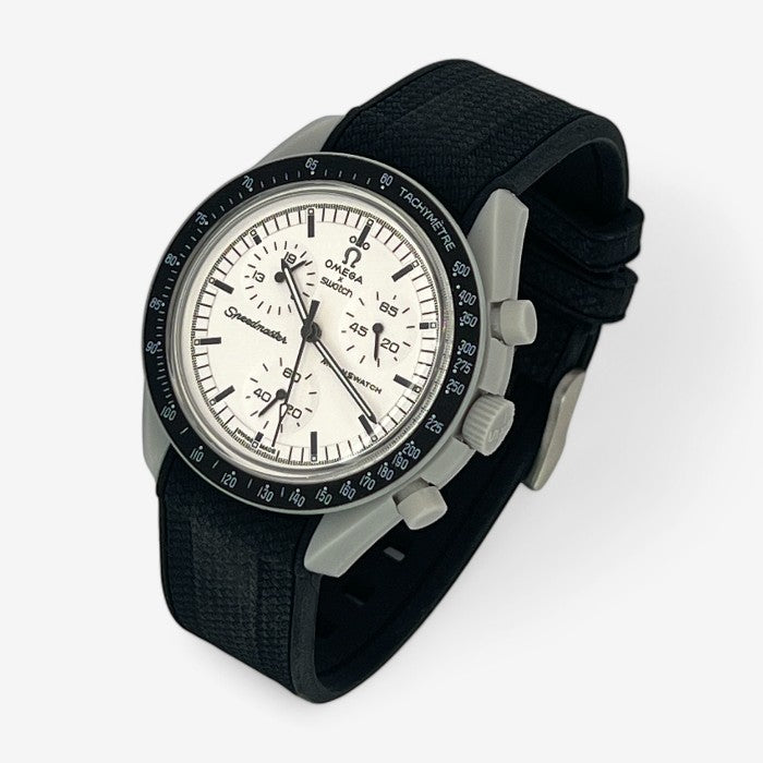 Bracelet MoonSwatch en Caoutchouc Texturé Premium Uni