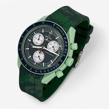 Bracelet MoonSwatch en Caoutchouc Militaire