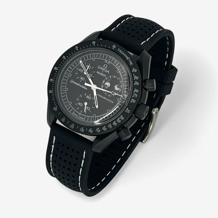 Bracelet MoonSwatch Premium en Caoutchouc Perforé
