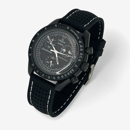 Bracelet MoonSwatch Premium en Caoutchouc Perforé