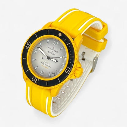 Bracelet Blancpain x Swatch en Caoutchouc 2 bandes