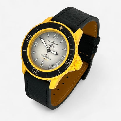 Bracelet Blancpain x Swatch en Cuir