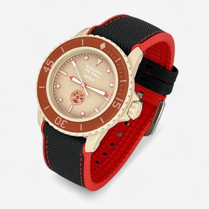 Bracelet Blancpain x Swatch Mixte Caoutchouc/Nylon