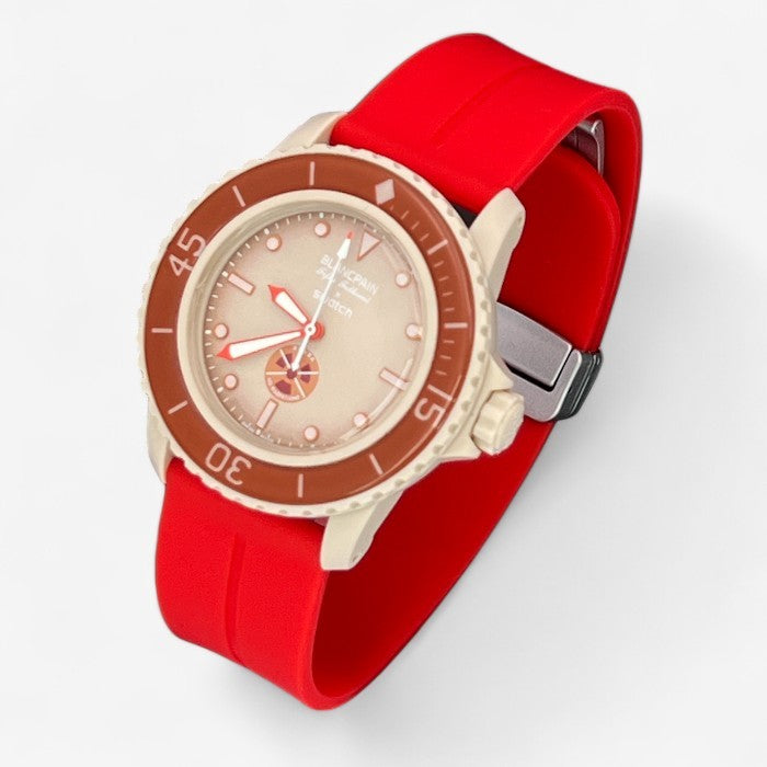 Bracelet Blancpain x Swatch en Caoutchouc à Clips